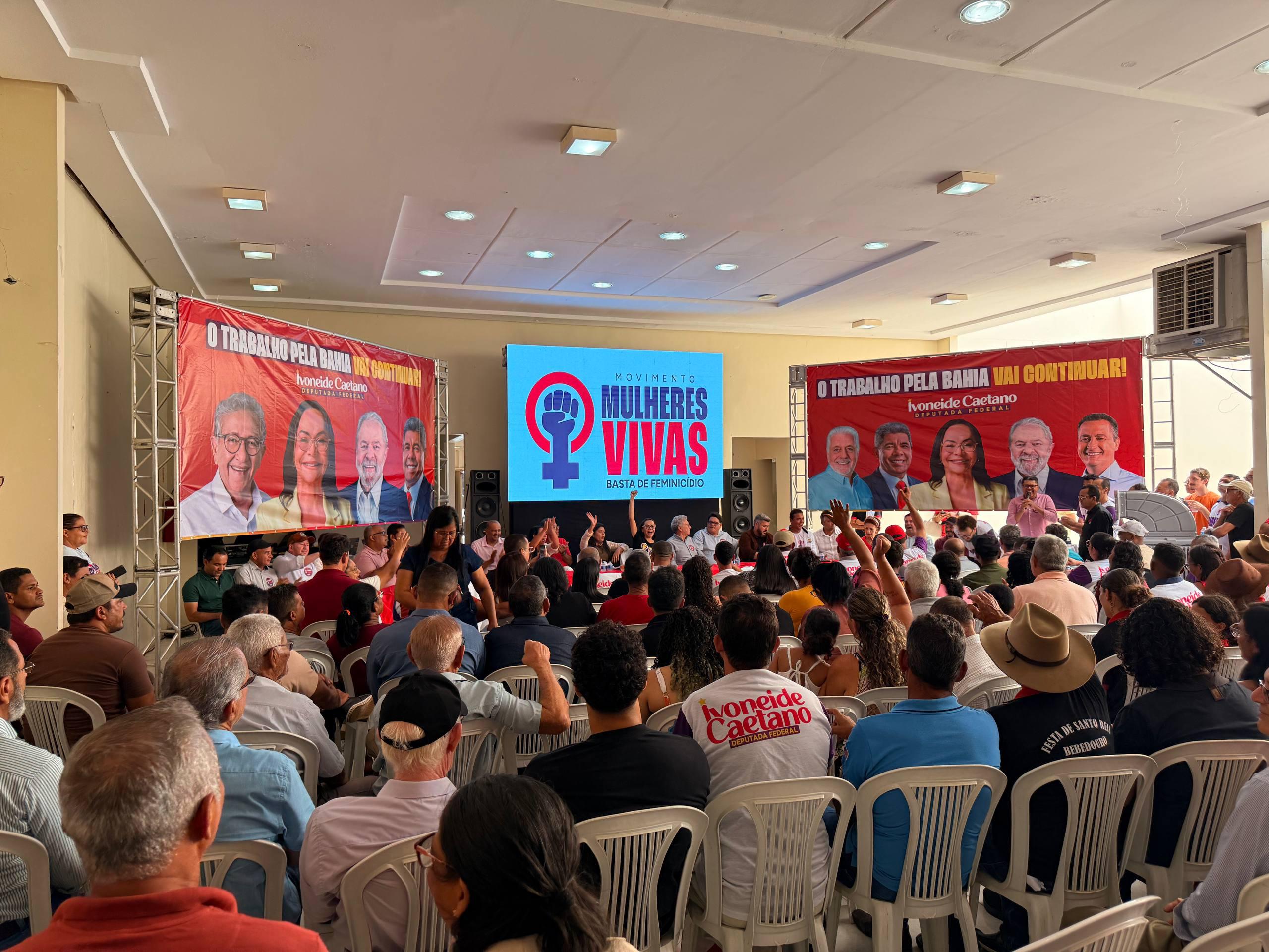 Ivoneide Caetano demonstra força no Oeste ao reunir lideranças durante plenária em Barreiras